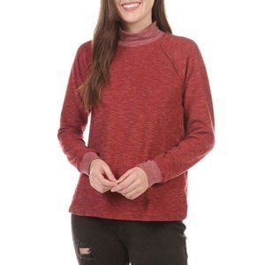 MOA MOA Mock Neck Hacci Top (Juniors) Size XS Wine Color NWT!!